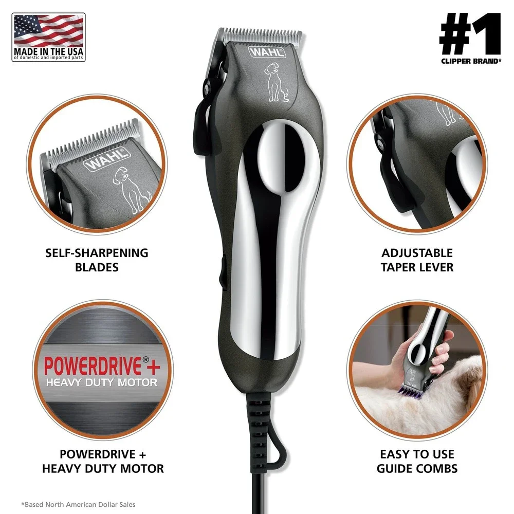 Wahl Pet Pro+ Heavy Duty Low Noise Quiet Dog Clipper - 9315